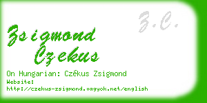 zsigmond czekus business card